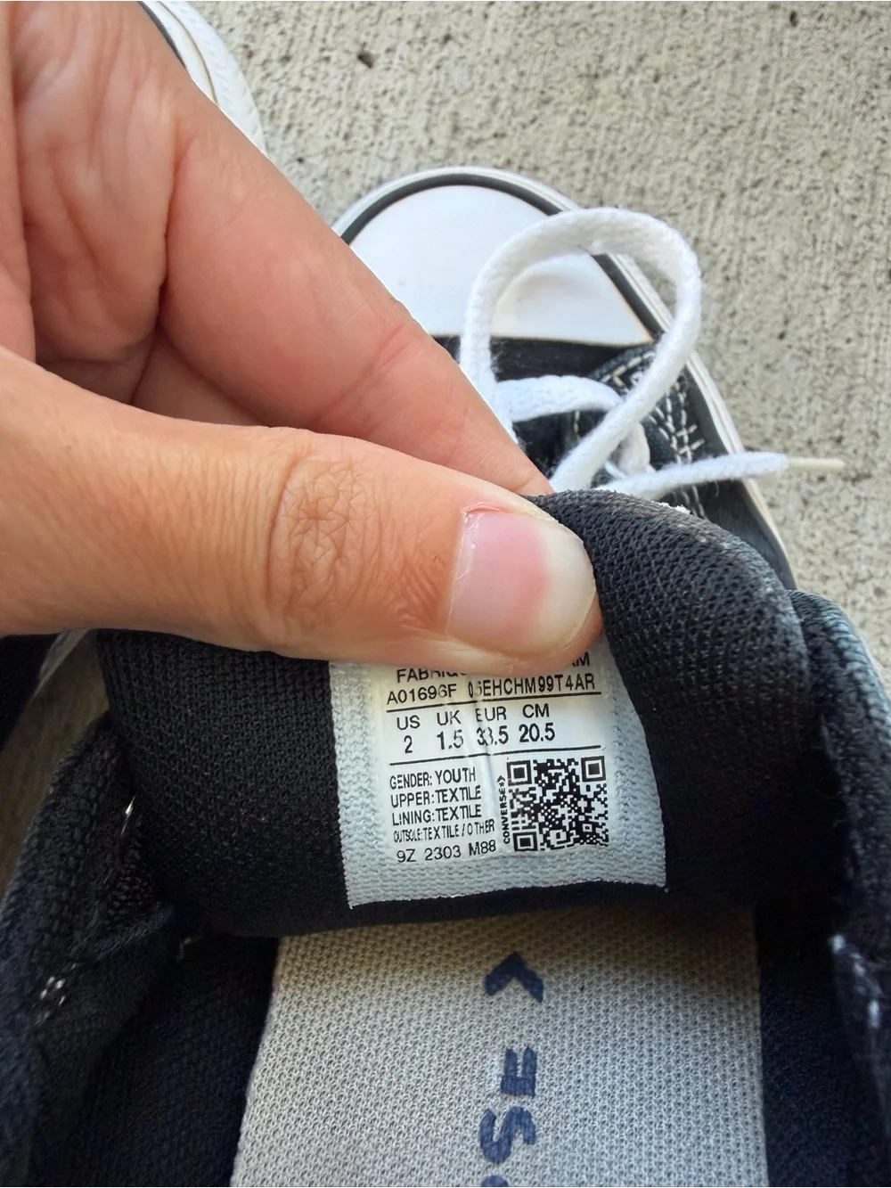 Converse size good